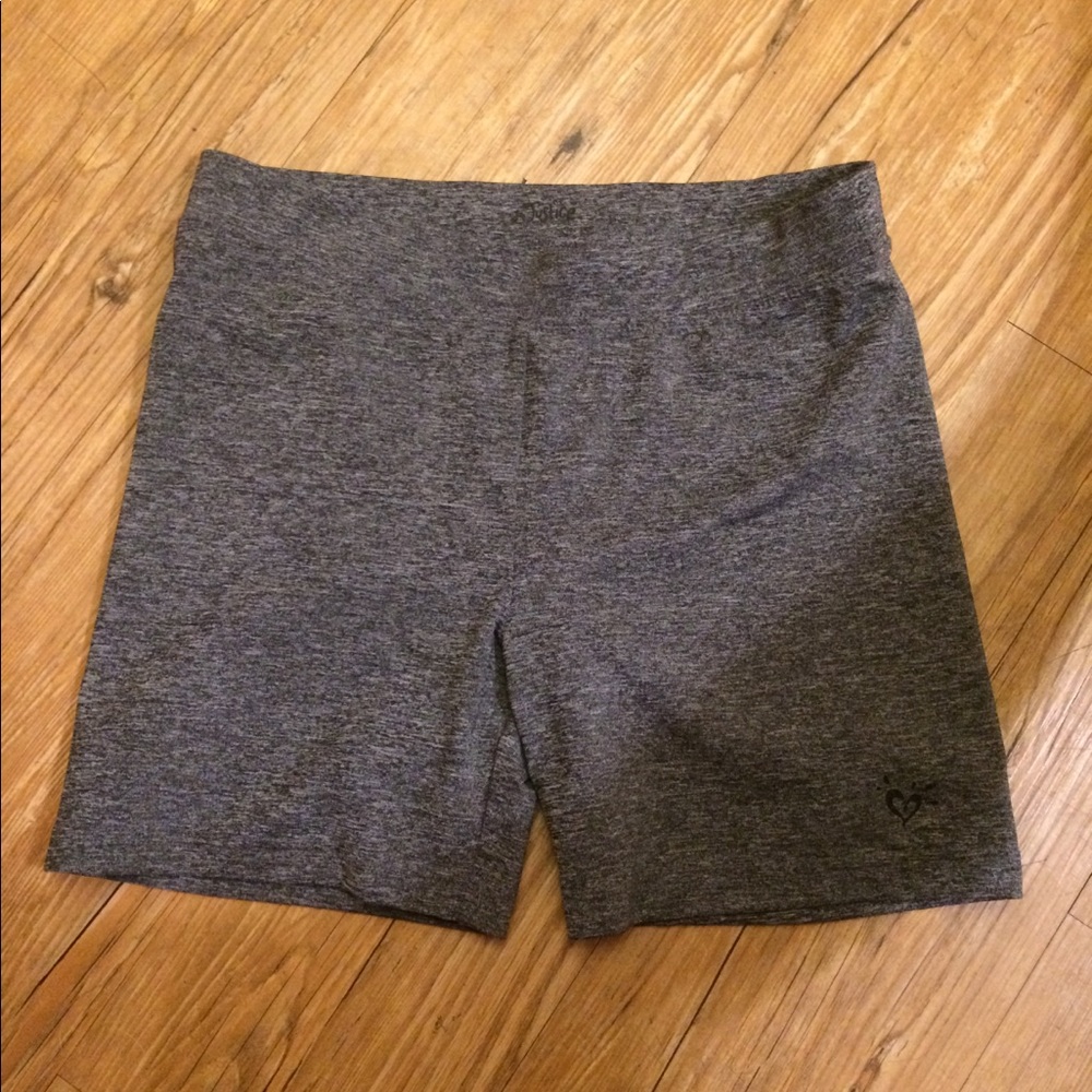 Grey spandex shorts